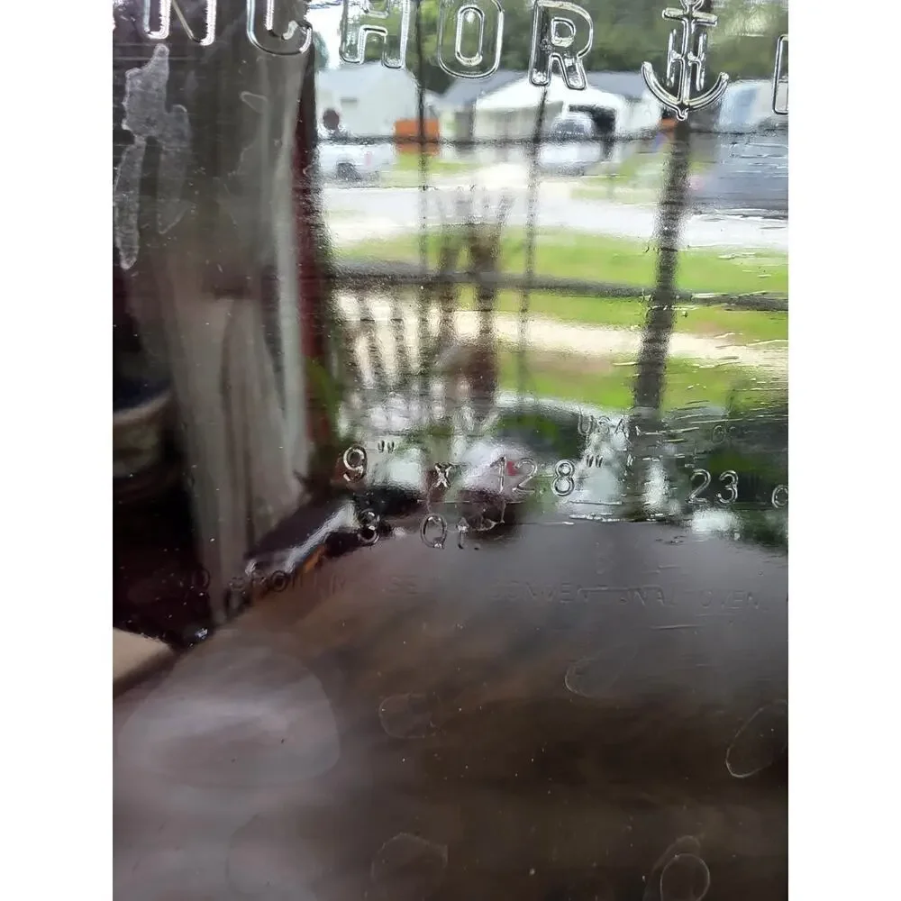 Anchor Hocking Cobalt Clear Glass‎ Baking Casserole Dish 1 Quart 6x9